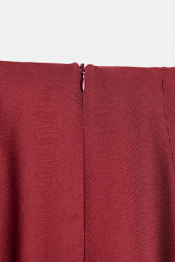 ZARA ЮБКА МИДИ — ZW COLLECTION, БУРГУНДИ