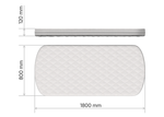 Матрас для кровати KIDI soft кокос/eco-foam 12 см (80*180 см)