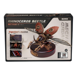 Жук-носорог (Rhinoceros Beetle) MI01 от ROKR - Конструктор, сборная механическая модель, 3D пазл, для интерьера