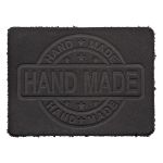 Аппликация термоклеевая кожа "Hand Made" 7х5.25 см, 43 черный