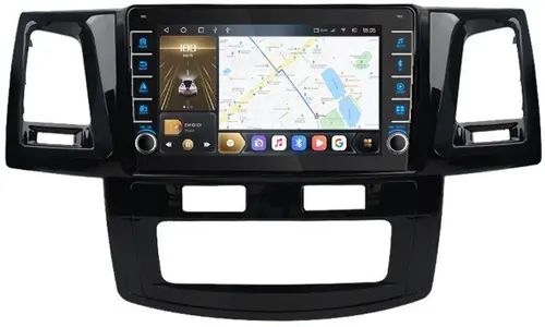 Магнитола для Toyota HiLux 2011-2015 - Kuberg OL-9603 (кнопки и крутилки), Android 12, Быстрая, CarPlay, 4G SIM-слот