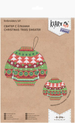 "Klart" набор для вышивания 8-396 "Свитер с елками"