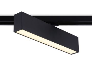 Трековый однофазный светодиодный светильник 12W 4200K 120° GL6767 BK чёрный Track System Ambrella