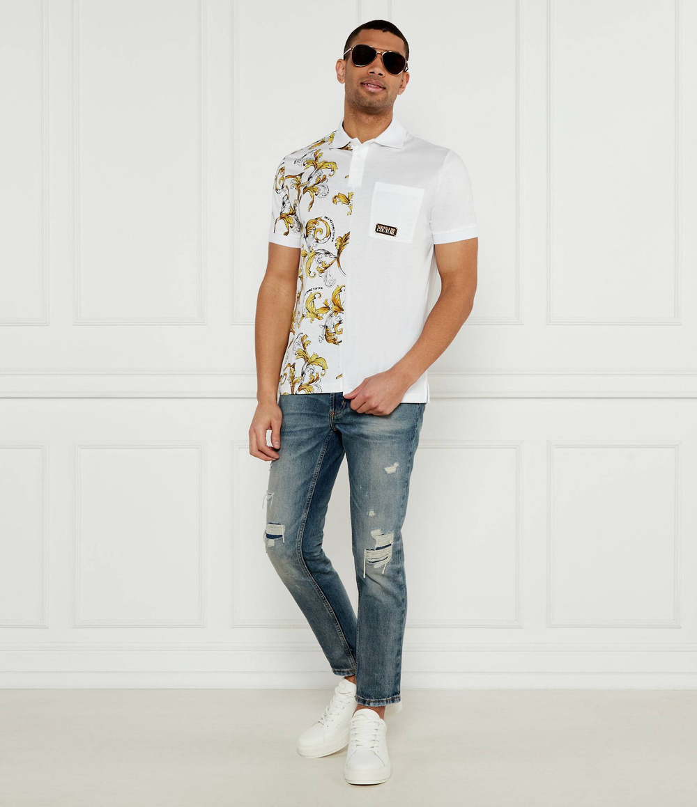 Поло Versace Jeans Couture - белый(78GAG625JS458)