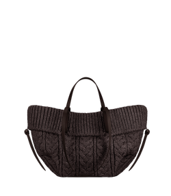 POLENE СУМКА CYME MERINO MINI, КОРИЧНЕВЫЙ