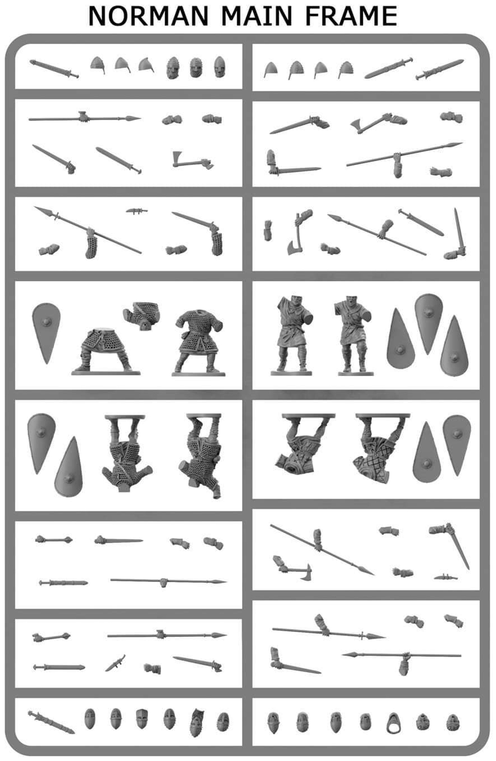 Victrix  Plastic Norman Infantry Половина набора