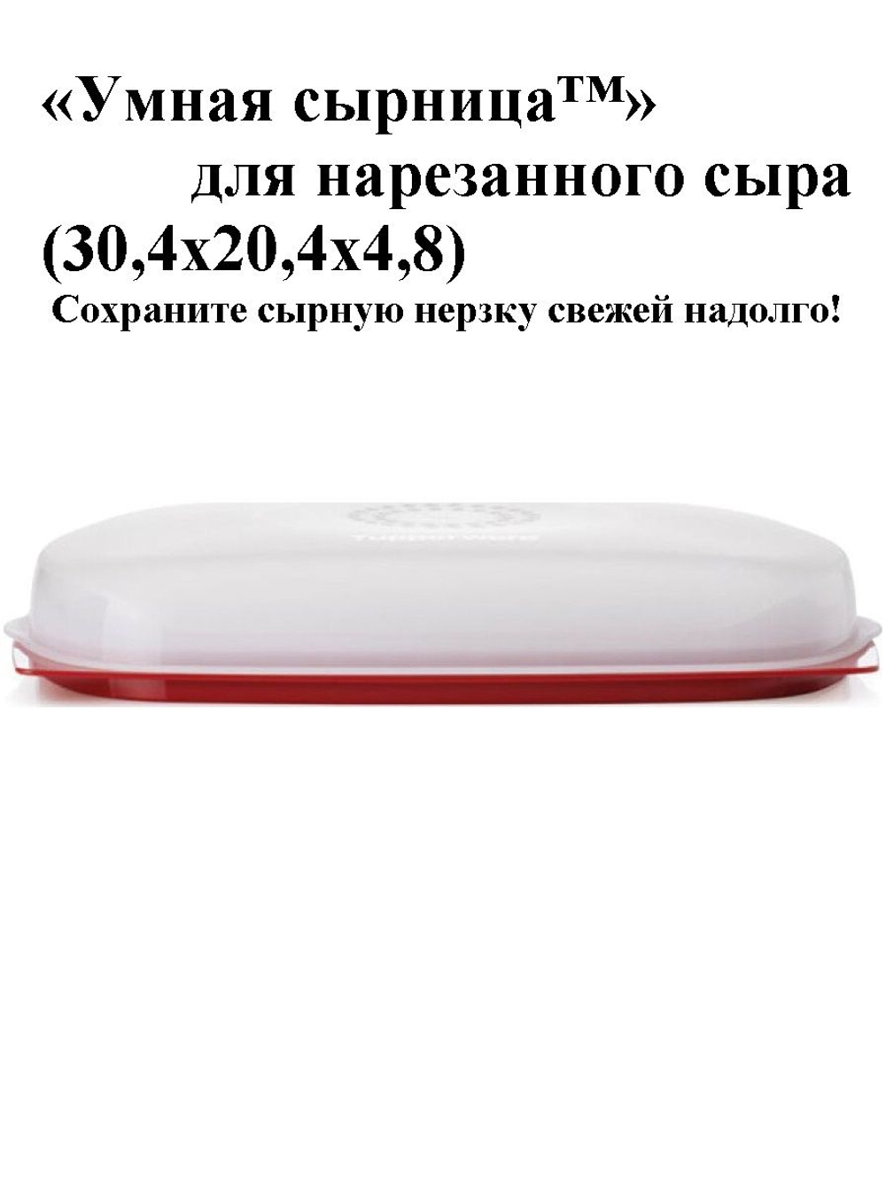 Умная сырница для нарезанного сыра (30,4x20,4x4,8)