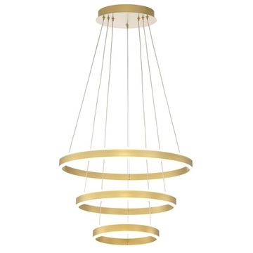 Люстра подвесная светодиодная с пультом 145W 3000-5500K CL719652 золото Дуэт Citilux