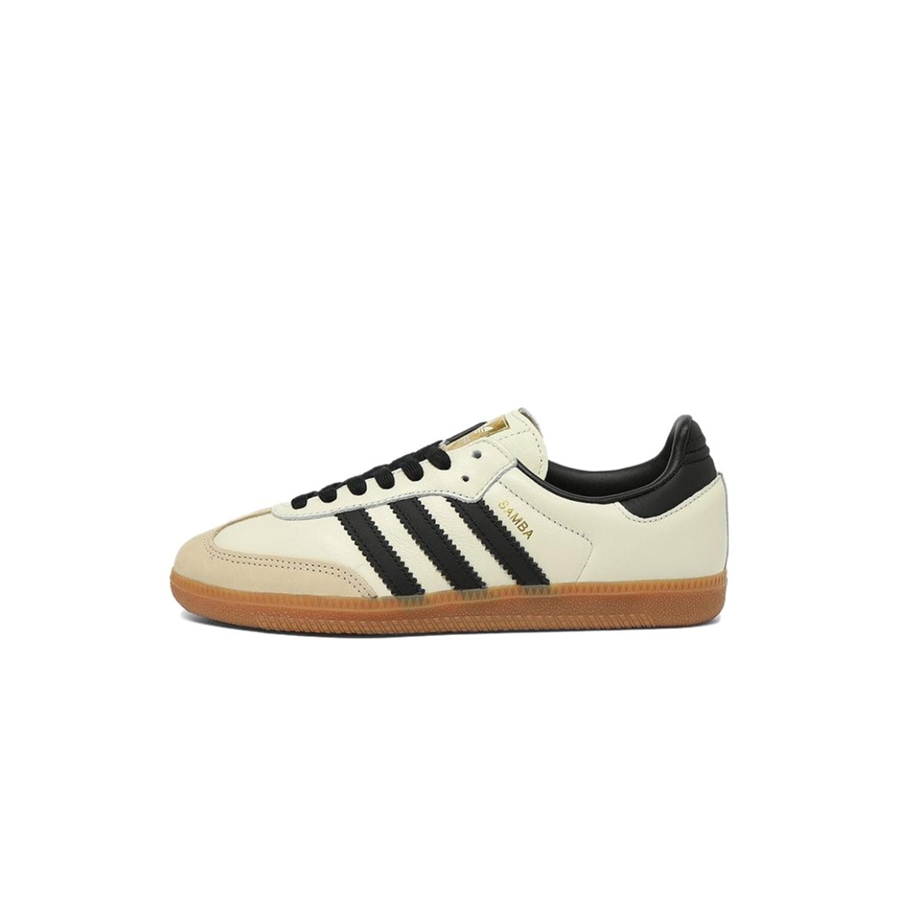 alt="adidas Samba OG WMNS Cream White Sand Strata ID0478 женские кроссовки бежевого цвета вид сбоку на белом фоне"