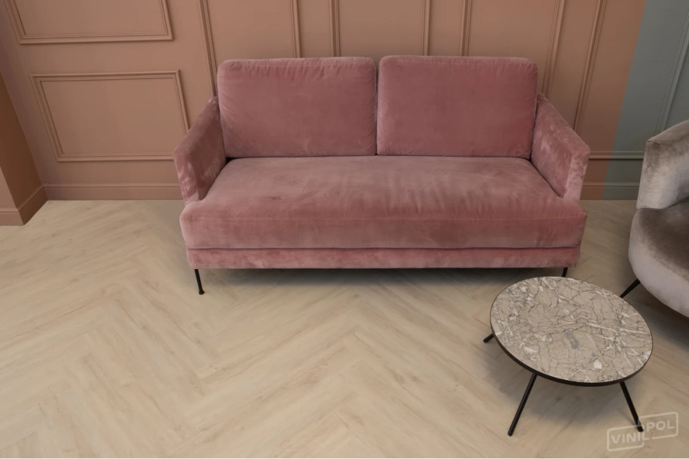 Кварц-винил SPC Vinilam VinilPol Herringbone 7 мм Паркет Руссо 1.355 м2
