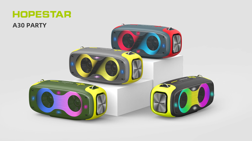 Беспроводная Bluetooth колонка Hopestar A30 PARTY 70W / 8800mAh черная