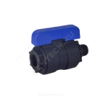 Кран шаровой компрессионный ПЭ Ду 16 1/2"x1/2" НР/ВР Ру16 VALFEX 1210016012012