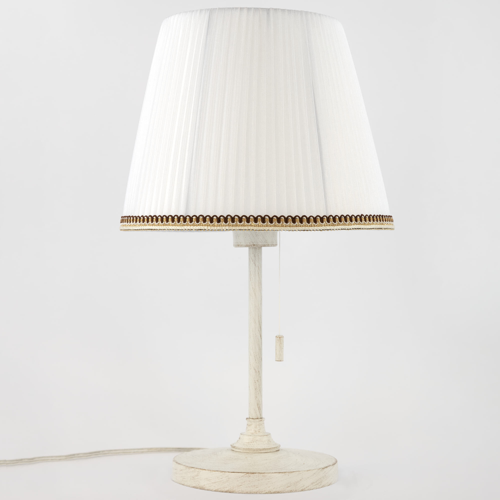 Citilux Линц CL402720 Настольная лампа патина с белым абажуром