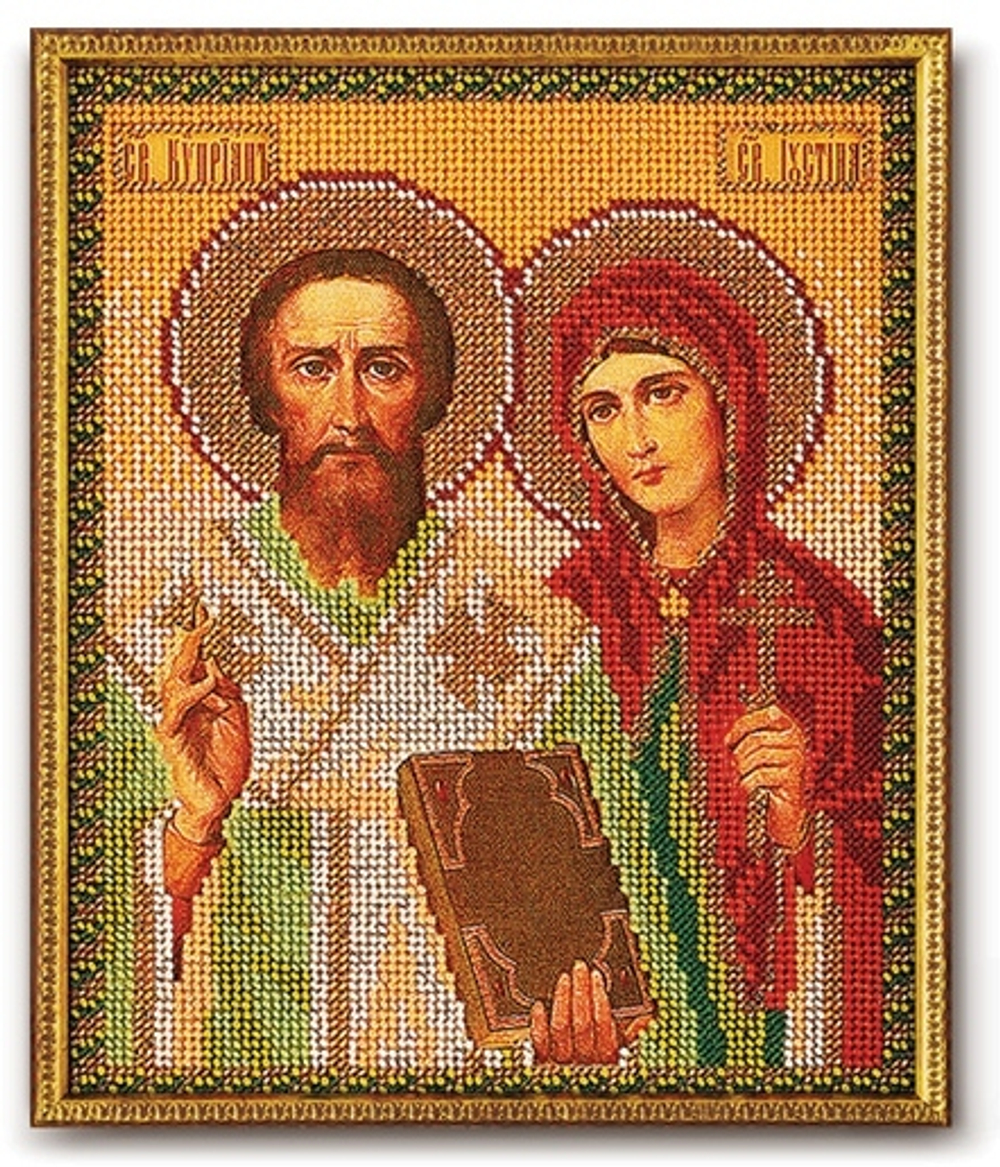 "Св.Куприян и Устинья"-В-186 вышивка