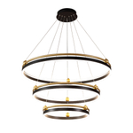 Подвесная светодиодная люстра Crystal Lux FERNANDO SP158W LED BLACK/GOLD