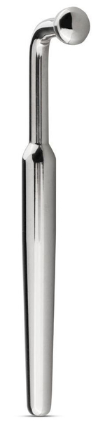 Уретральный стимулятор Sinner Curved Penis Plug - 9 см. (Цвет: серебристый)