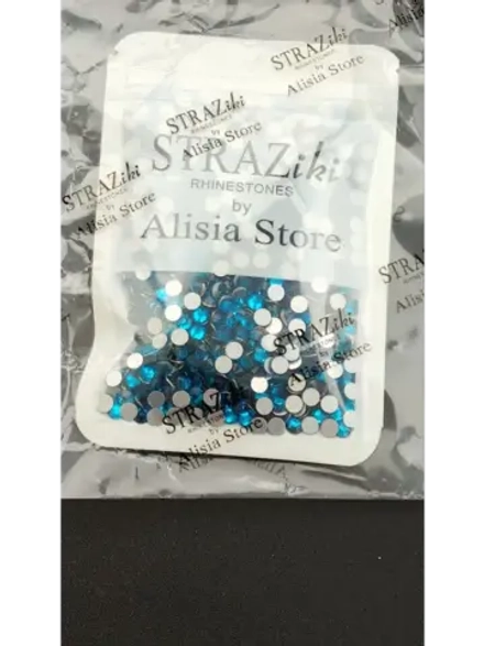 Стразы холодной фиксации стекло ss20 Blue Zircon