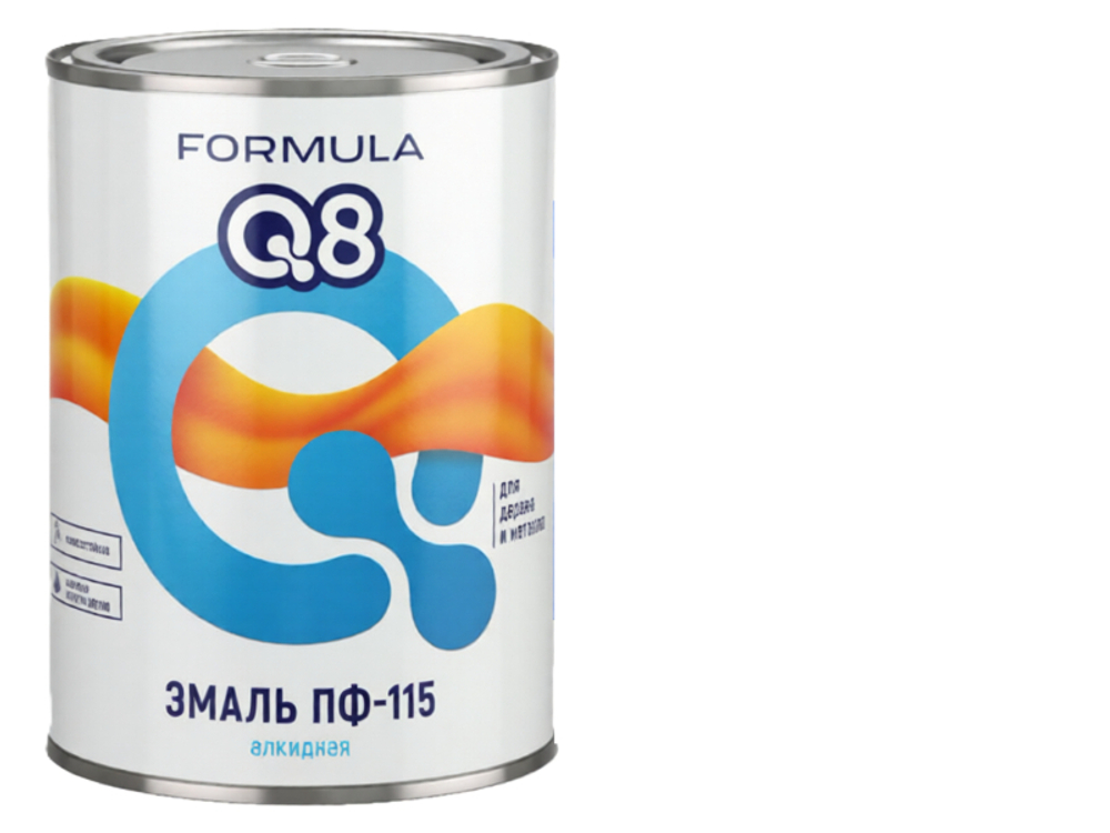 0,8 кг (FORMULA Q8) Эмаль ГРАФИТОВЫЙ СЕРЫЙ ПФ-115 RAL7024