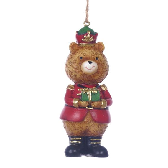 Фигурка декоративная подвесная "Медвежонок", L 3,5 W 3,5 H 10,5 см, 2в.