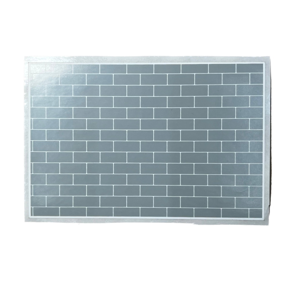 Стикер GM Brick Wall серый 8x12см - (1шт)