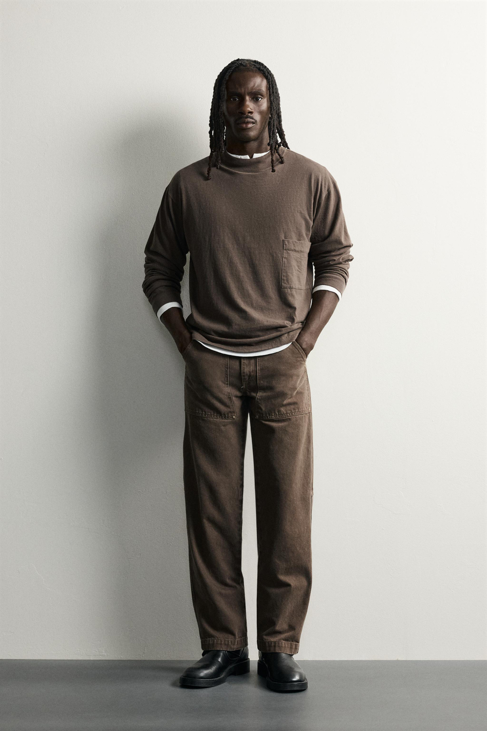 ФУТБОЛКА BOXY FIT С ЭФФЕКТОМ ПОТЕРТОСТИ 2026 TANAKA NY TYO LTD.© — ZARA
