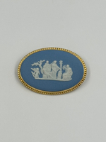Брошь Wedgwood голубая