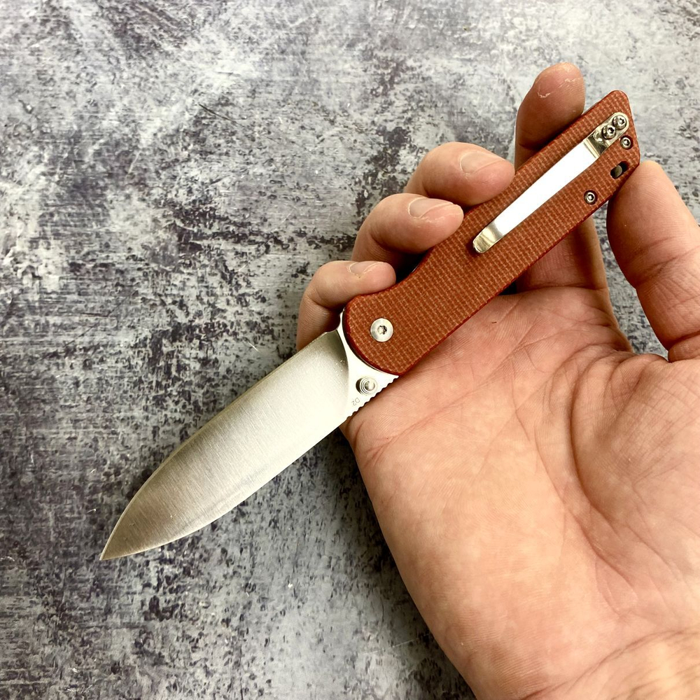 Складной нож QSP QS102-E PARROT, сталь D2, рукоять Микарта