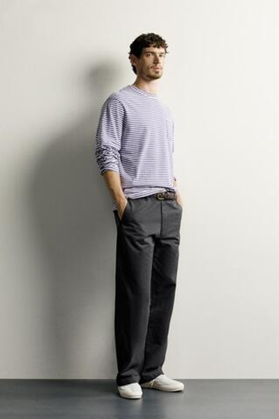 ФУТБОЛКА В ПОЛОСКУ С ДЛИННЫМИ РУКАВАМИ — ZARA · 1887/424