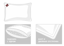 Подушка пуховая 70х70 German Grass Алверия 3Д 3 (D Aloe Vera)