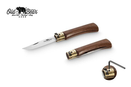 Нож складной Old Bear Classical Walnut, размер M, сталь W1.4060, Satin, рукоять орех