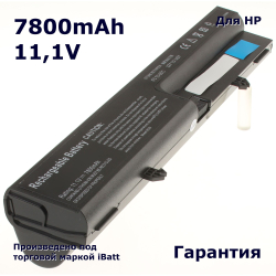 Аккумулятор iBatt 7800mAh, для HP- 510 540 541 6520s 6530s Notebook PC 530 6535s 6531s