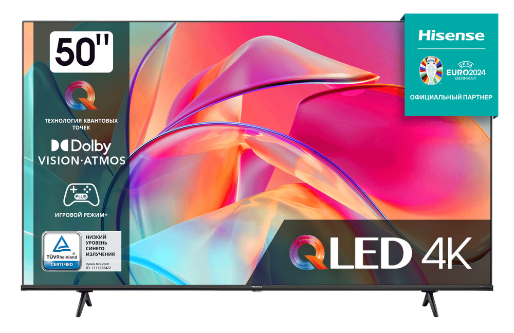 ЖК телевизор Hisense 50E7KQ(QLED,UHD Smart,frameless
