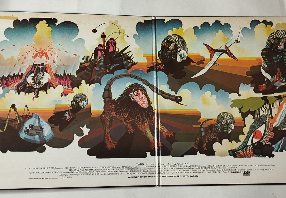 Винтажная виниловая пластинка LP Emerson, Lake and Palmer Tarkus (Japan 1971) (No Obi) Eruption
