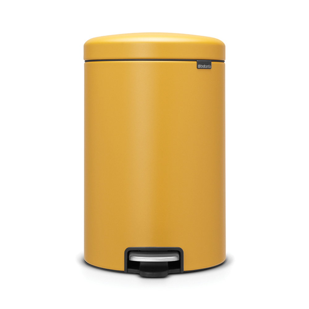 Мусорный бак с педалью newIcon 20л Brabantia Минерально-горчичный