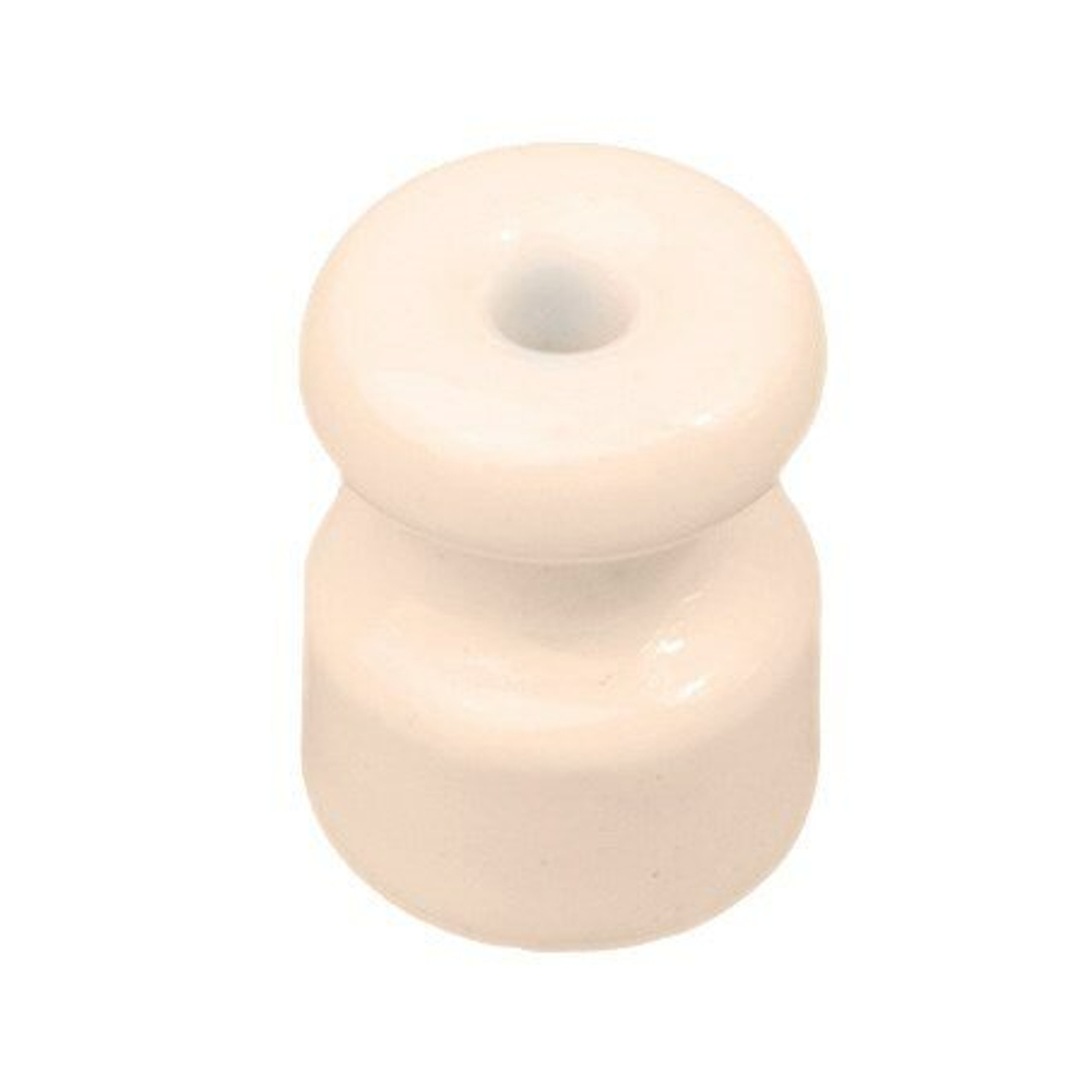 Изолятор, D18 H24, керамика, 50шт, ваниль, Jantera, JRO.5ON.CG03.050