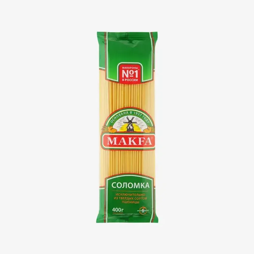 Макар Изд Макароны длинные Соломка Макфа 400г