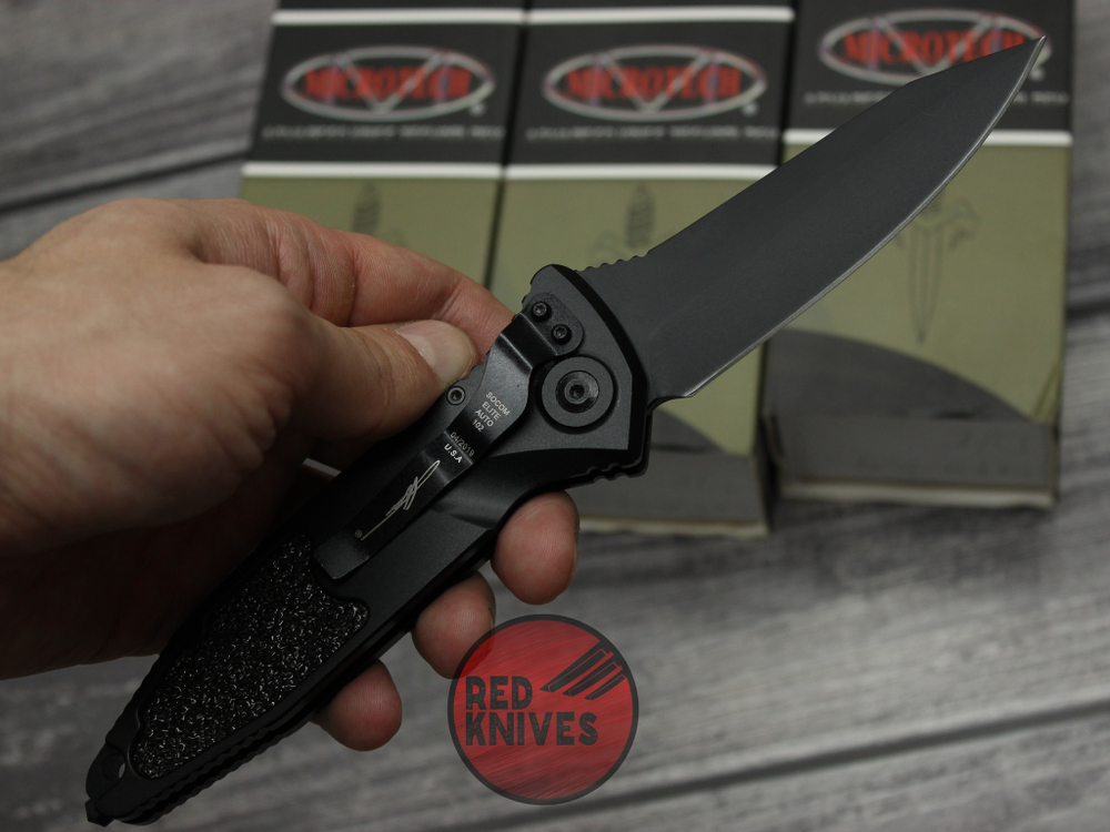 Нож Microtech Socom Auto Black Drop Socom Auto Black Drop УЦЕНКА (Причина Лфют клинка)