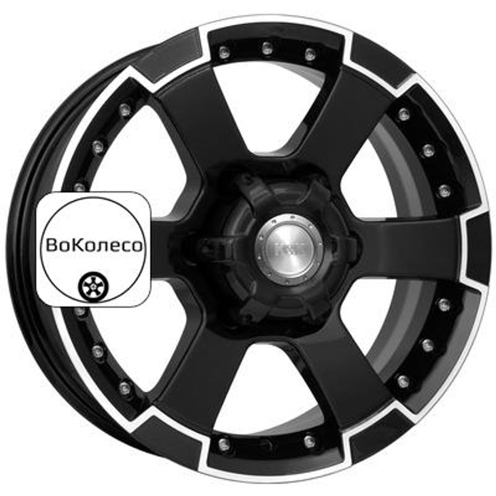 7x16/6x139,7 ET30 D106,1 M56 (КС593) Алмаз черный K&K