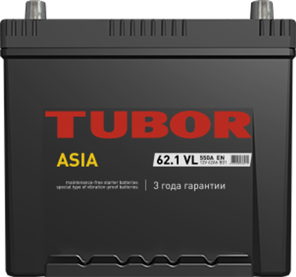 TUBOR Asia STANDART 6СТ-62 аккумулятор TUBOR Asia STANDART 6СТ-62 аккумулятор