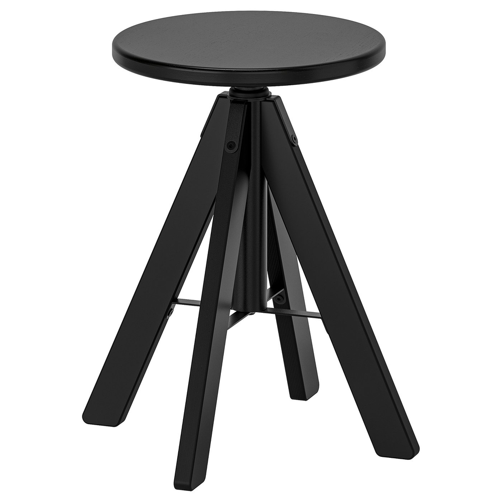 IKEA RUDSTORP  (ИКЕА РУДСТОРП)  -  Табурет - чёрный 44-55 см