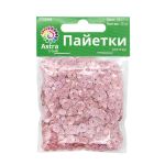 Пайетки Глиттер, 6мм, Astra&Craft, 10г (9617 розовый), 10 шт
