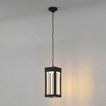 Уличный подвесной светодиодный светильник LED 12W 3000К IP54 1528 TECHNO LED чёрный Frame Elektrostandard