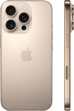 Смартфон Apple A3292 iPhone 16 Pro 1Tb бежевый титан моноблок 3G 4G 1Sim 6.3" 1206x2622 iOS 18 48Mpix 802.11 a/b/g/n/ac/ax/be NFC GPS Protect