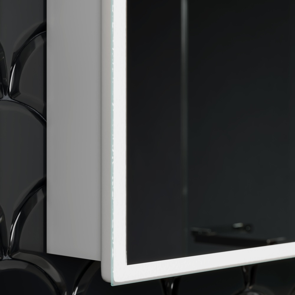 Зеркальный шкаф Sancos Cube с подсветкой 600х140х800, арт. CU600