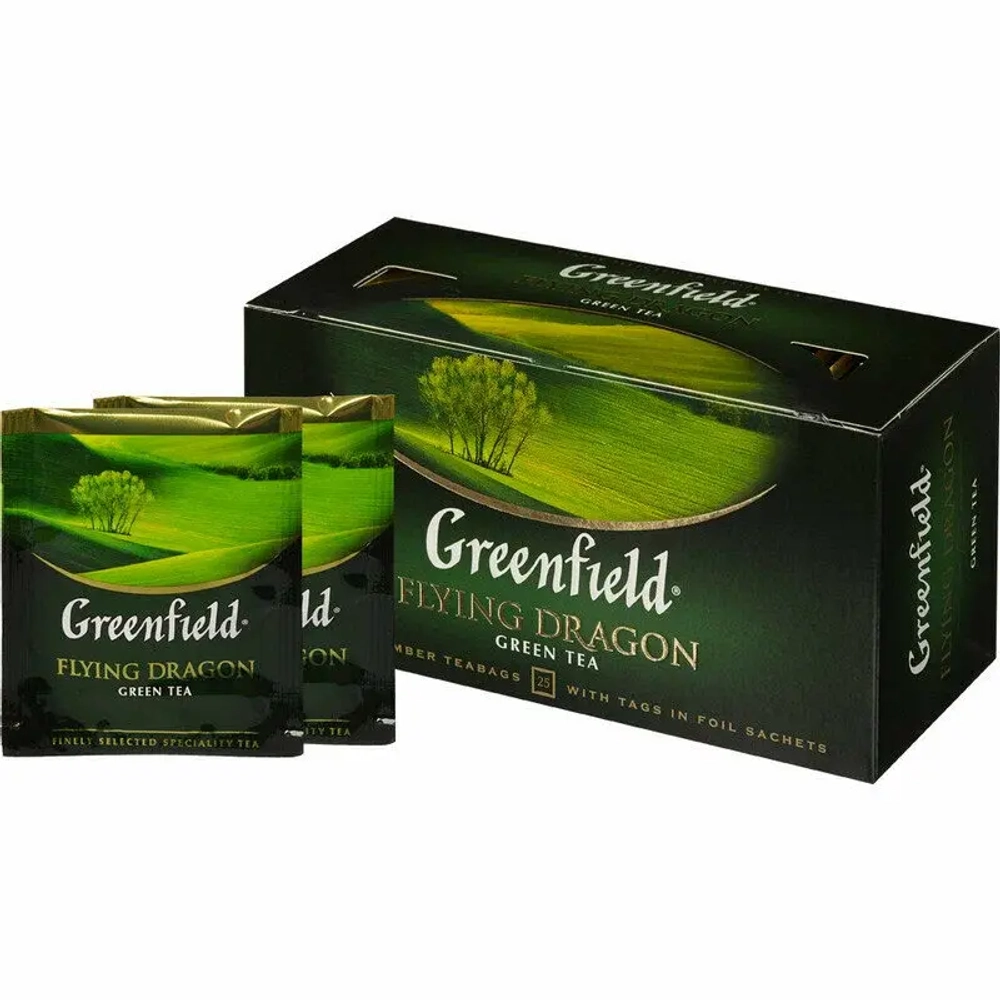 Greenfield Flying Dragon зелёный чай, 25 пак. Гринфилд