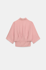 РУБАШКА В ПОЛОСКУ С УЗЛОМ — ZARA
