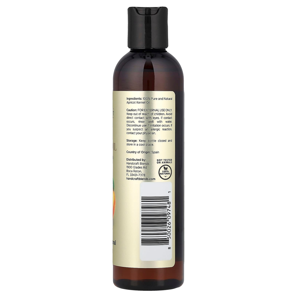 Handcraft Blends, 100% чистое абрикосовое масло, 236 мл (8 жидк. унций)