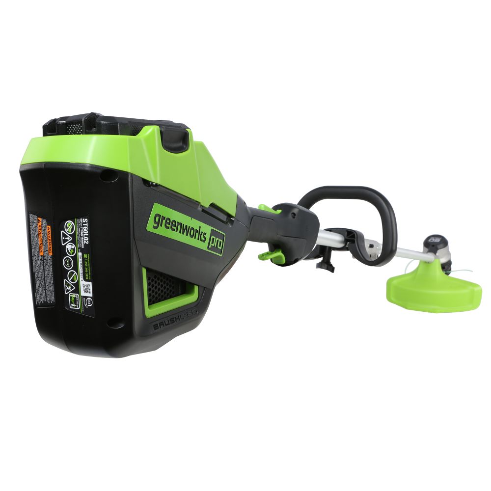Аккумуляторный триммер Greenworks GD60LTК4, 60v, 40 см, (2108307U2B), с аккумулятором 2 А·ч ; 4 А·ч и зарядным устройством
