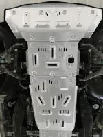 Защита днища 8мм для Chevrolet Silverado 2019+ Шевроле Сильверадо защита картера кпп двигателя бака