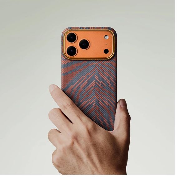 Чехол Pitaka Edge Case для iPhone 17 Pro Max, Пылающий оранжевый | Burning Orange